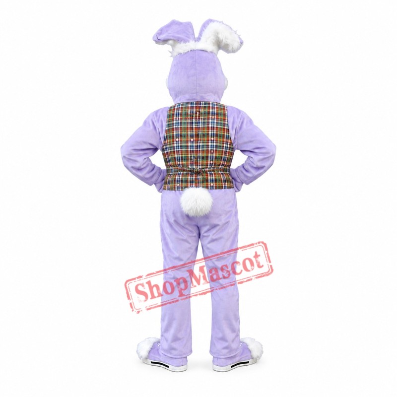 Purple Bunny Rabbit Mascot Costume Purple Bunny Rabbit Mascot Costume