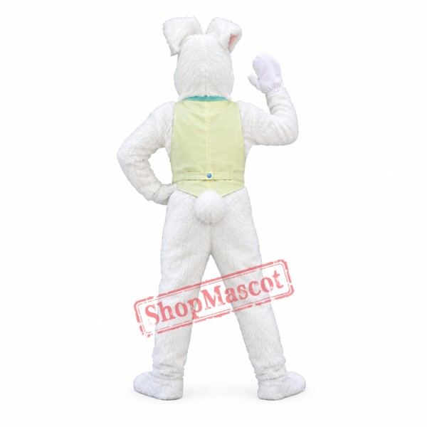 Cute White Bunny Rabbit Mascot Costume Cute White Bunny Rabbit Mascot Costume