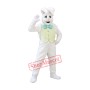 Cute White Bunny Rabbit Mascot Costume