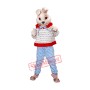 Cute Pink Bunny Rabbit Mascot Costume