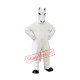 Friendly White Horse Mascot Costume Friendly White Horse Mascot Costume