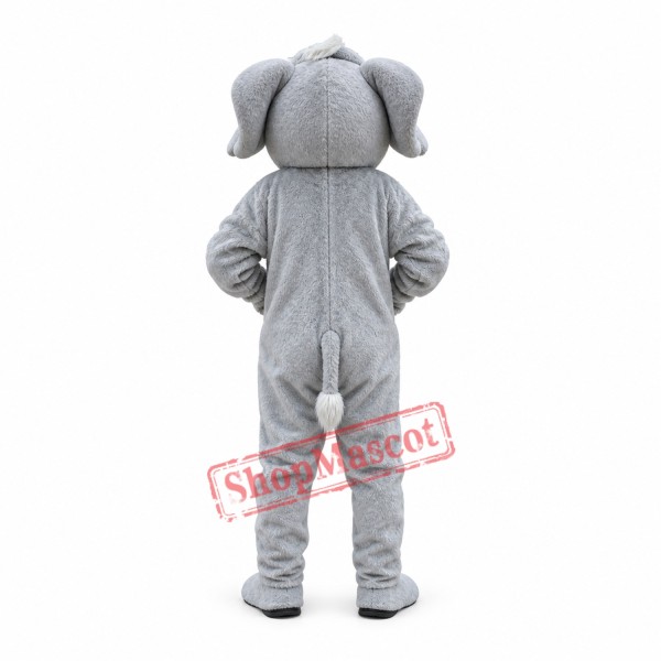 Grey Elephant Mascot Costume