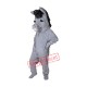 Grey Donkey Mascot Costume Grey Donkey Mascot Costume