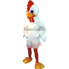 White Rooster Mascot Costume Free Shipping