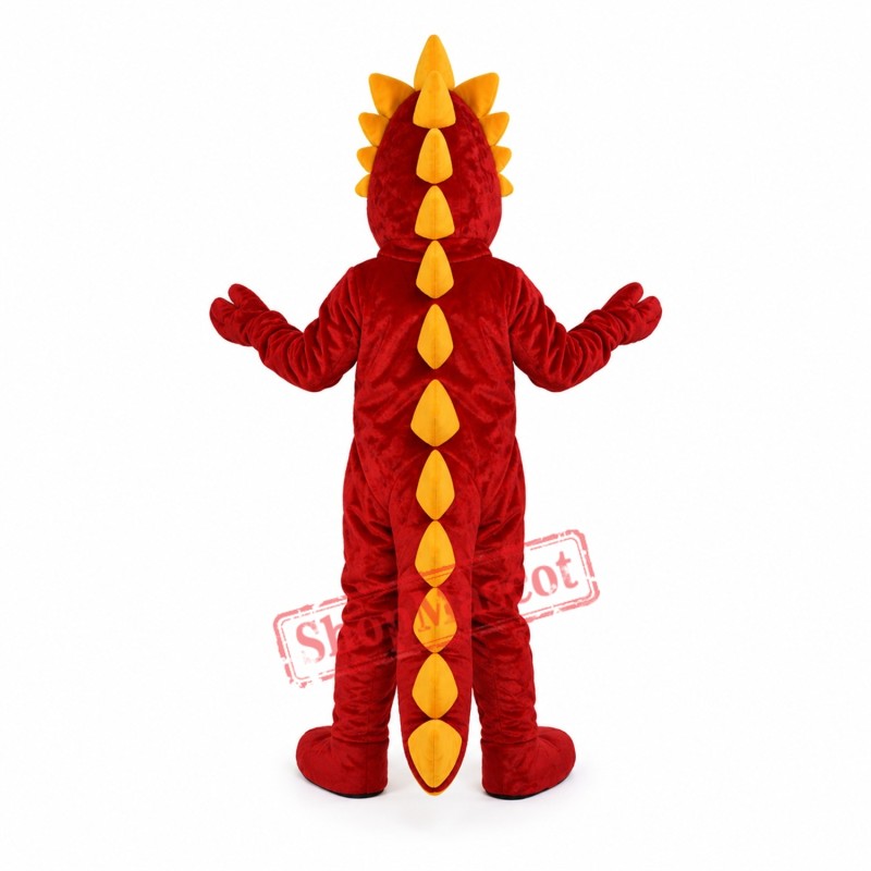 Deluxe Red Dragon Mascot Costume Deluxe Red Dragon Mascot Costume