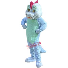Blue Magic Dragon Mascot Costume