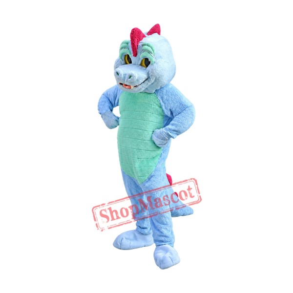 Blue Magic Dragon Mascot Costume
