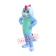 Blue Magic Dragon Mascot Costume Blue Magic Dragon Mascot Costume