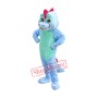 Blue Magic Dragon Mascot Costume