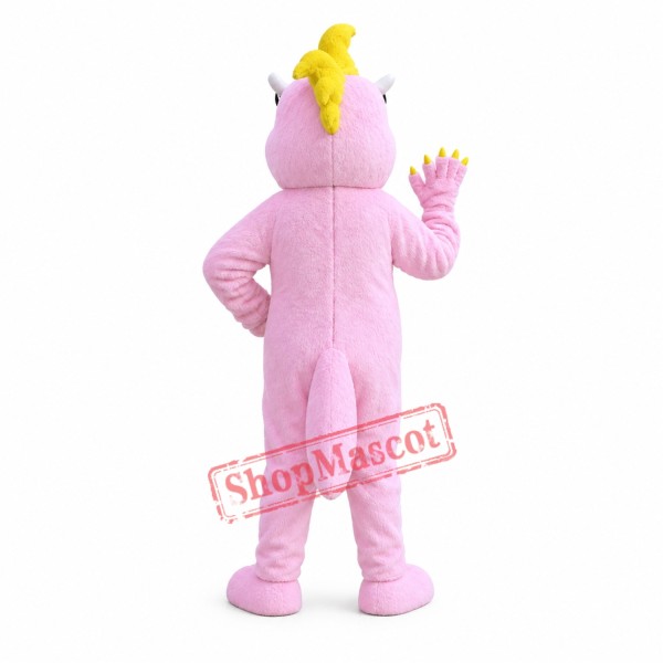 Pink Magic Dragon Mascot Costume Pink Magic Dragon Mascot Costume