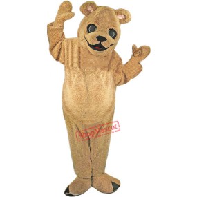 Tan-Brown Teddy Bear Mascot Costume
