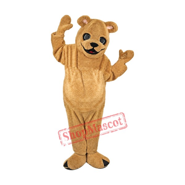 Tan-Brown Teddy Bear Mascot Costume