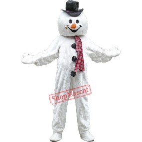 Christmas Snowman Mascot Costume Free Shipping