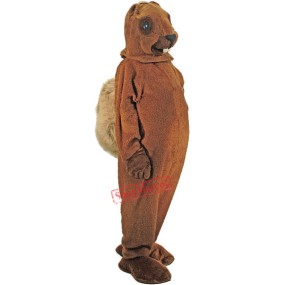 A Medium-brown Squirrel Mascot Costume