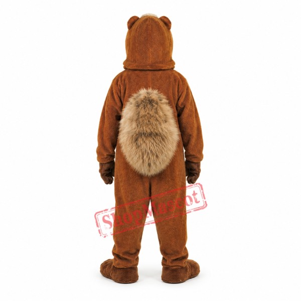 A Medium-brown Squirrel Mascot Costume A Medium-brown Squirrel Mascot Costume