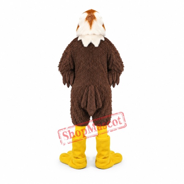 Brown & White Hawk Mascot Costume Brown & White Hawk Mascot Costume