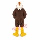 Brown & White Hawk Mascot Costume Brown & White Hawk Mascot Costume