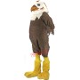 Brown & White Hawk Mascot Costume