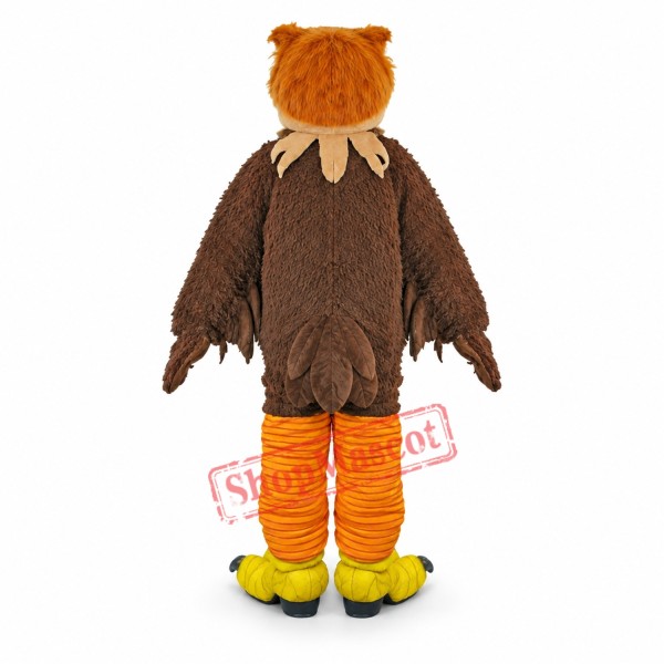 Brown Furry Owl Mascot Costume Brown Furry Owl Mascot Costume