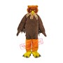 Brown Furry Owl Mascot Costume