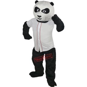 Baseball Panda Bear Mascot Costume