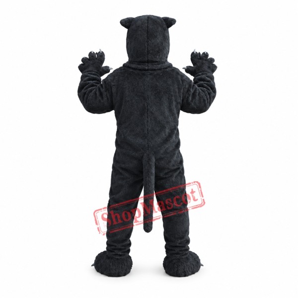 Sleek Black Panther Mascot Costume Sleek Black Panther Mascot Costume