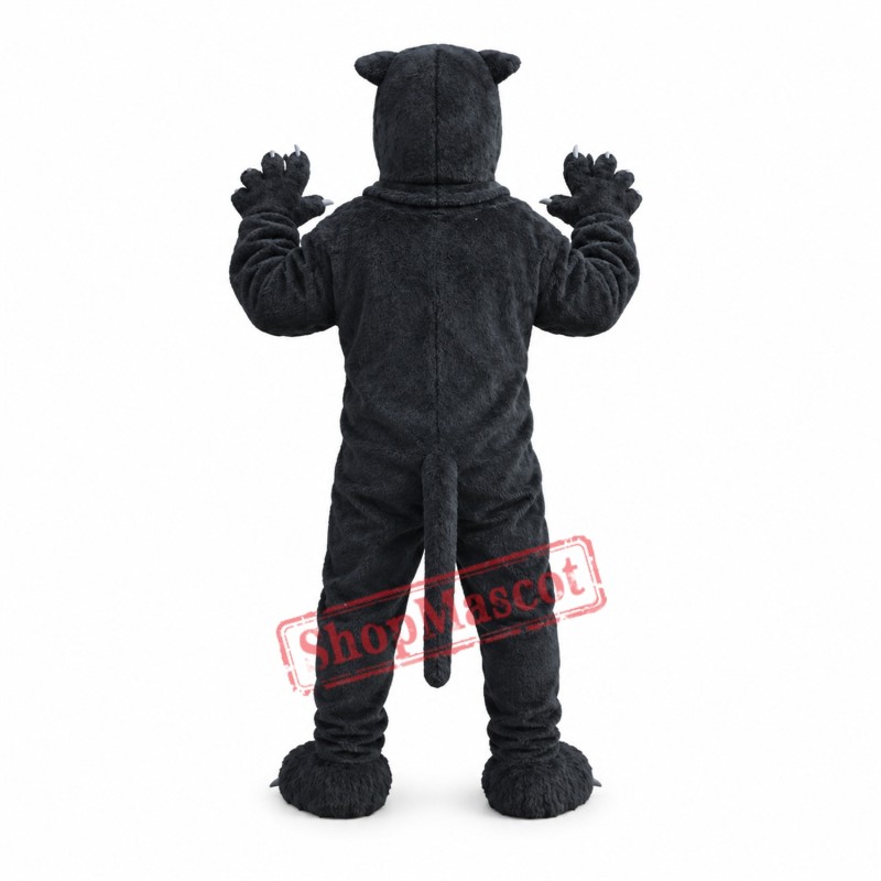 Sleek Black Panther Mascot Costume Sleek Black Panther Mascot Costume