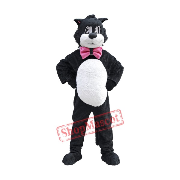Black White Cartoon Cat Mascot Costume Black White Cartoon Cat Mascot Costume