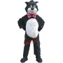Black White Cartoon Cat Mascot Costume