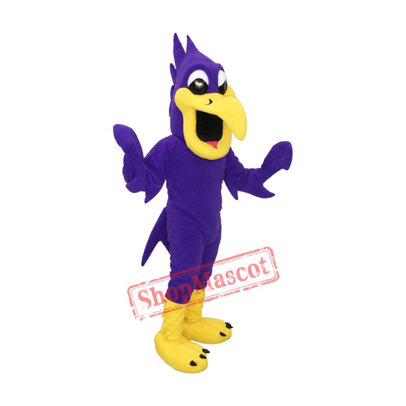 Purple Bird Mascot Costume Purple Bird Mascot Costume