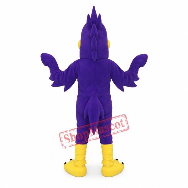 Purple Bird Mascot Costume Purple Bird Mascot Costume