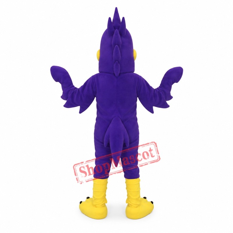 Purple Bird Mascot Costume Purple Bird Mascot Costume