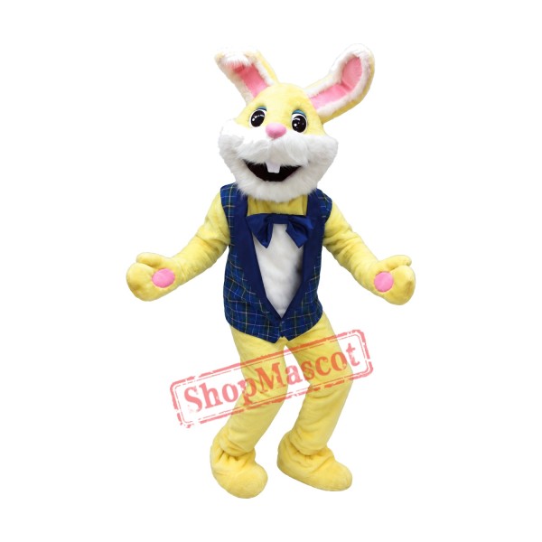 Yellow Bunny Mascot Costume