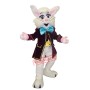 Cute White Bunny Mascot Costume
