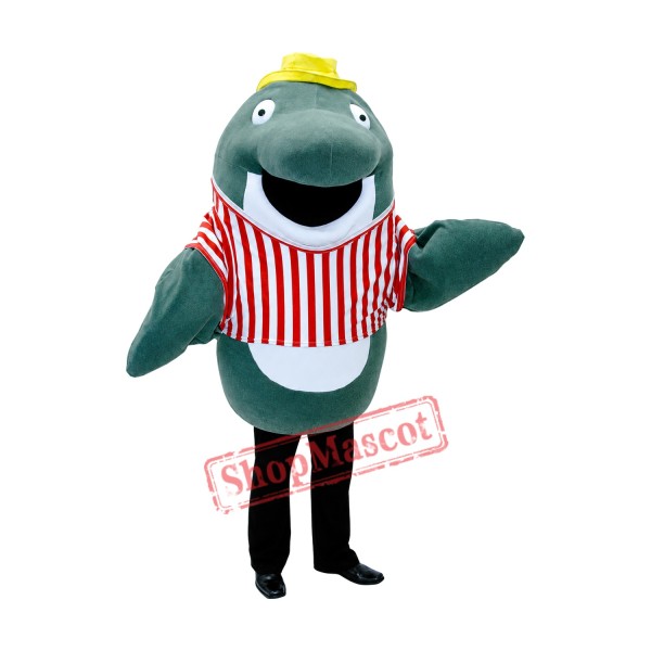 Green Dolphin Mascot Costume Green Dolphin Mascot Costume