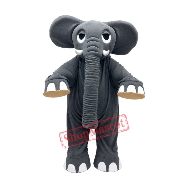 High Quality Grey Elephant Mascot Costume