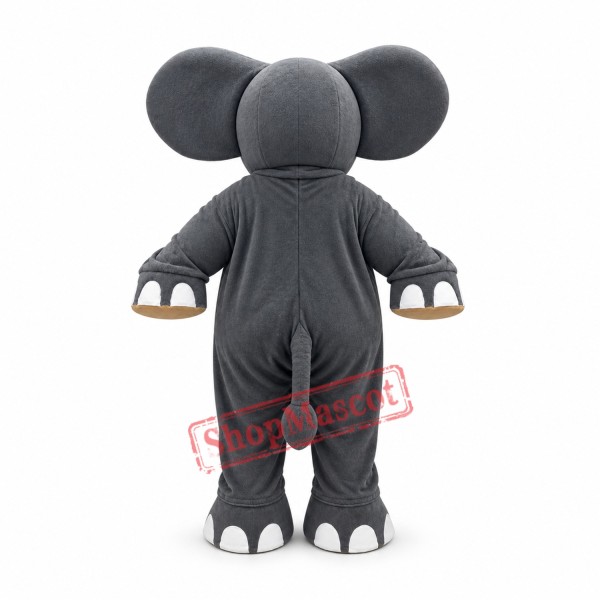High Quality Grey Elephant Mascot Costume