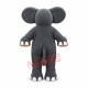High Quality Grey Elephant Mascot Costume