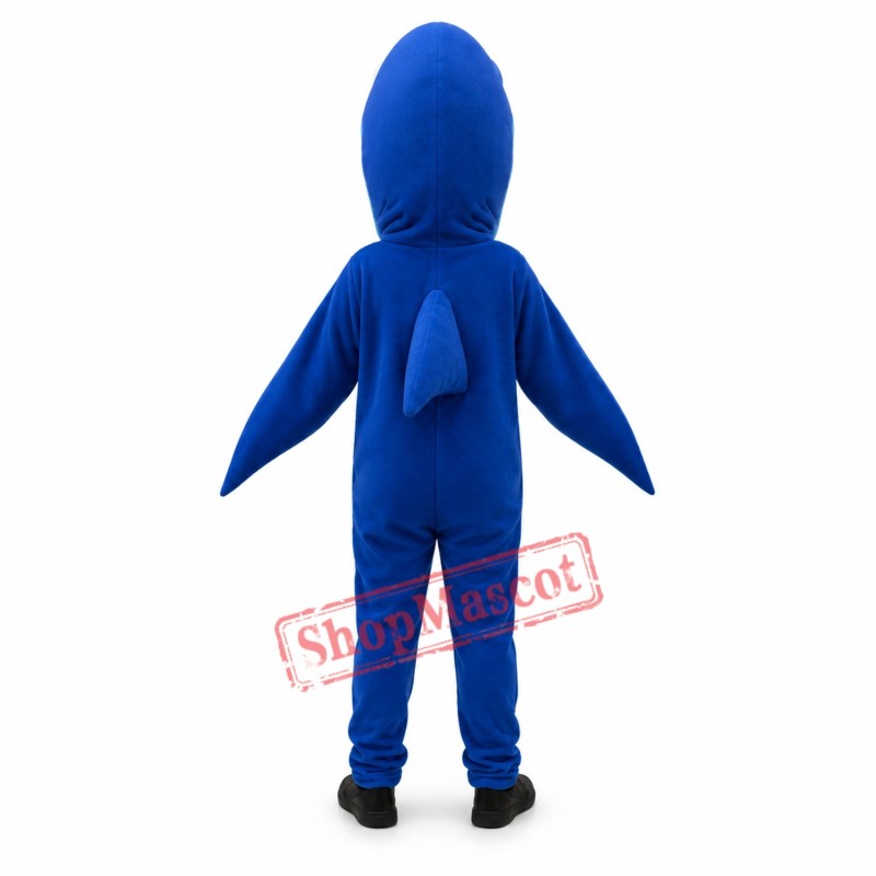 Blue Shark Mascot Costume