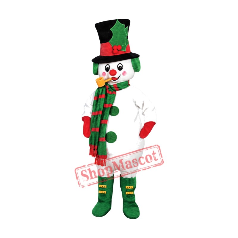 Xmas Snowman Mascot Costume