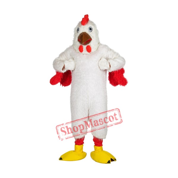 High Quality White Chicken Mascot Costume