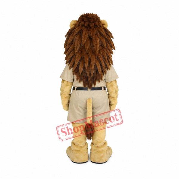 College Lion Mascot Costume Free Shipping