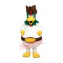White Furry Rooster Mascot Costume