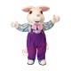 White Furry Easter Bunny Mascot Costume White Furry Easter Bunny Mascot Costume