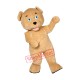 Golden Brown Teddy Bear Mascot Costume Golden Brown Teddy Bear Mascot Costume