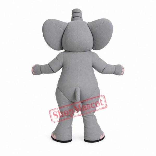 High Quality Realistic Elephant Mascot Costume