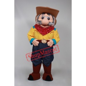 High Quality Realistic Cowboy Mascot Costume