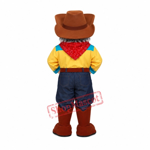 High Quality Realistic Cowboy Mascot Costume High Quality Realistic Cowboy Mascot Costume