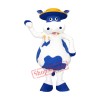 Blue Cow Mascot Costume