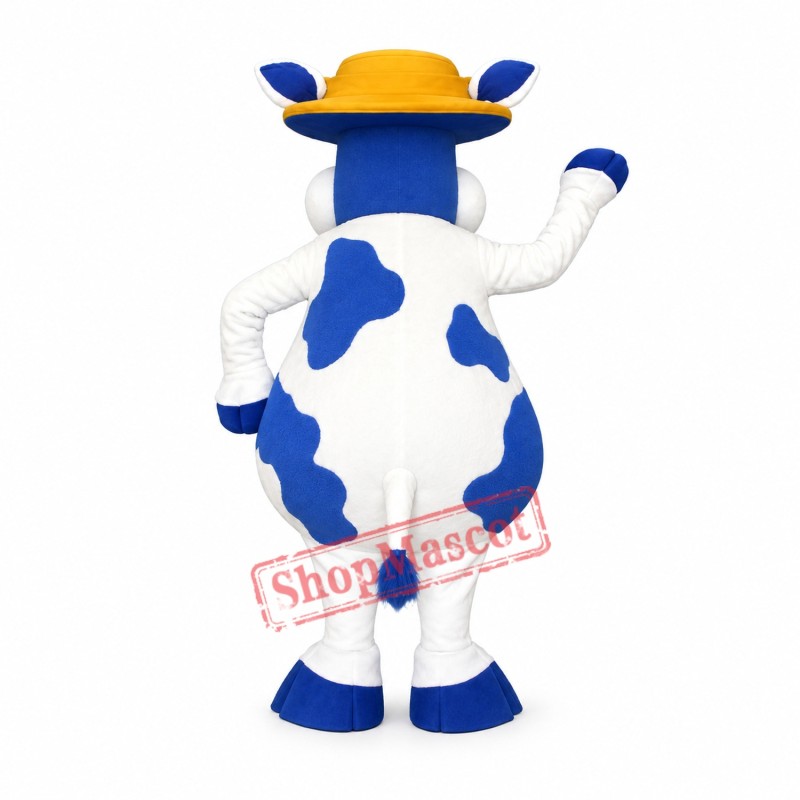 Blue Cow Mascot Costume Blue Cow Mascot Costume
